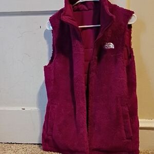 The North Face Plush Vest in Magenta